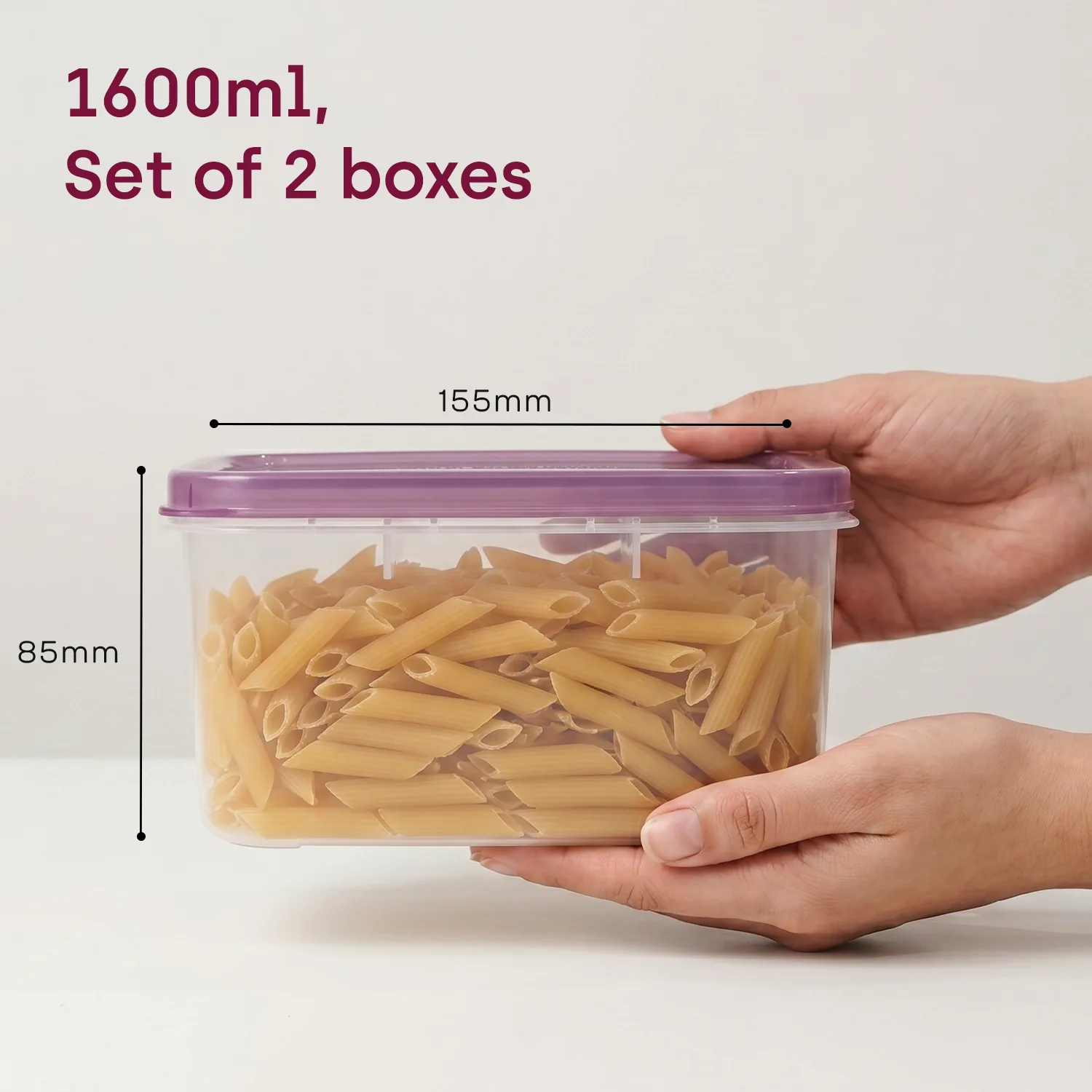 Purple shallow Store Smart dimensions