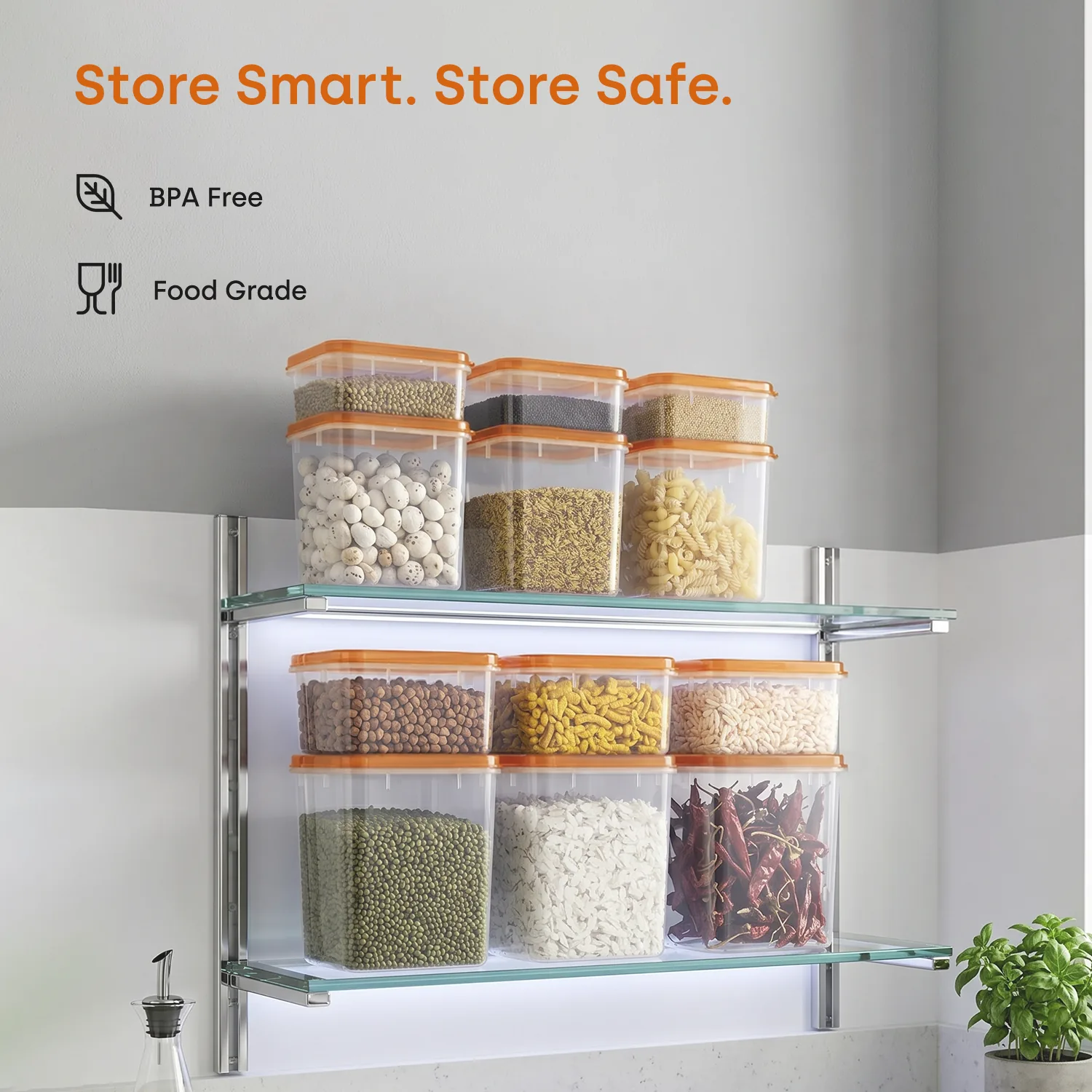 Store Smart BPA-free food-grade mixed set