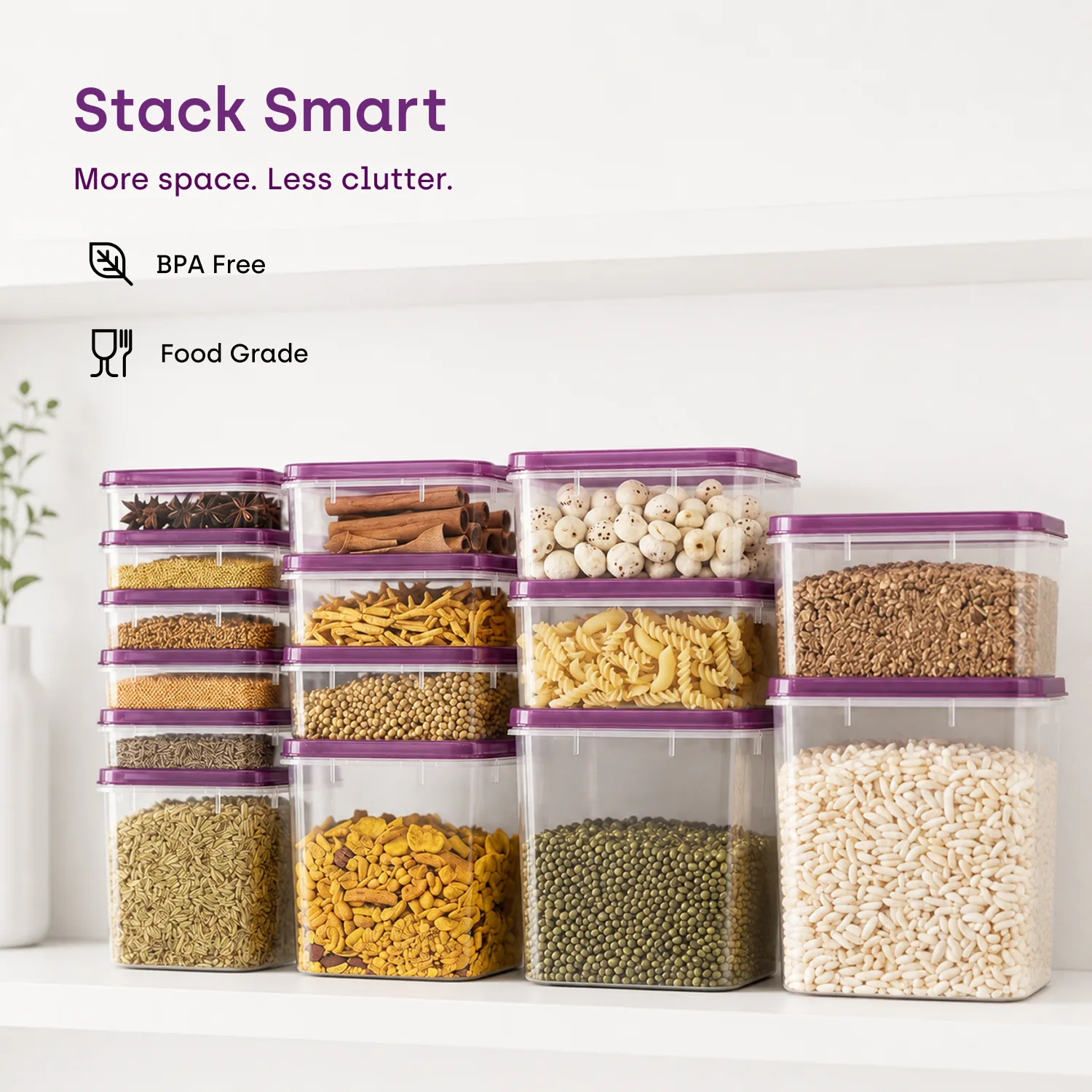 Purple Store Smart mixed set microwave-safe feature